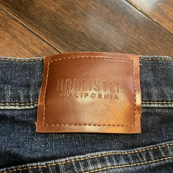 Hollister Slim Straight Jeans 26 X 28 Medium to dark wash Back to school - Picture 9 of 10